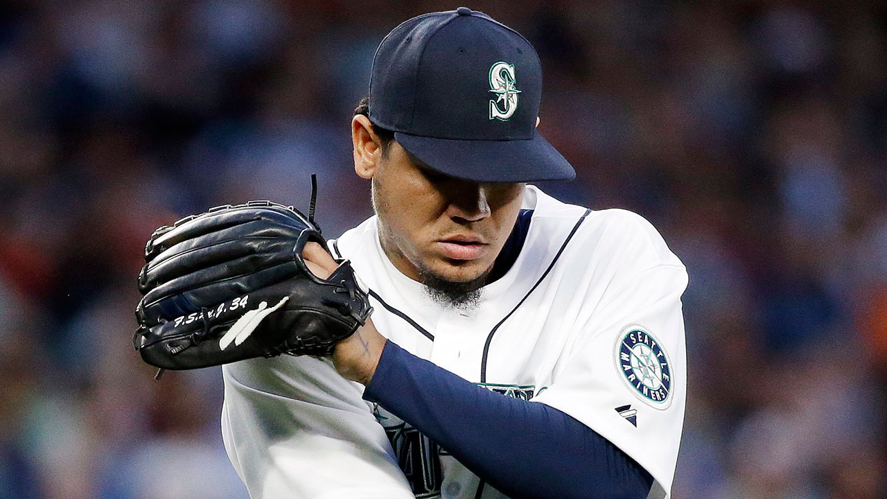 Felix Hernandez pitched eight innings of four-hit ball, Austin Jackson delivered a go-ahead RBI triple in the sixth, and the Seattle Mariners beat the San Francisco Giants 2-0 Wednesday night (Elaine Thompson/AP)