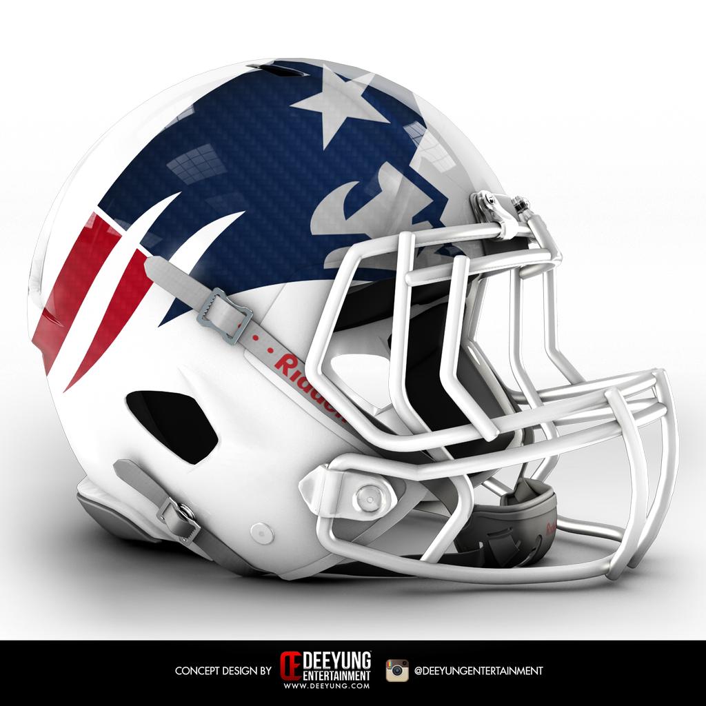 Designer gives NFL team helmets a bold makeover