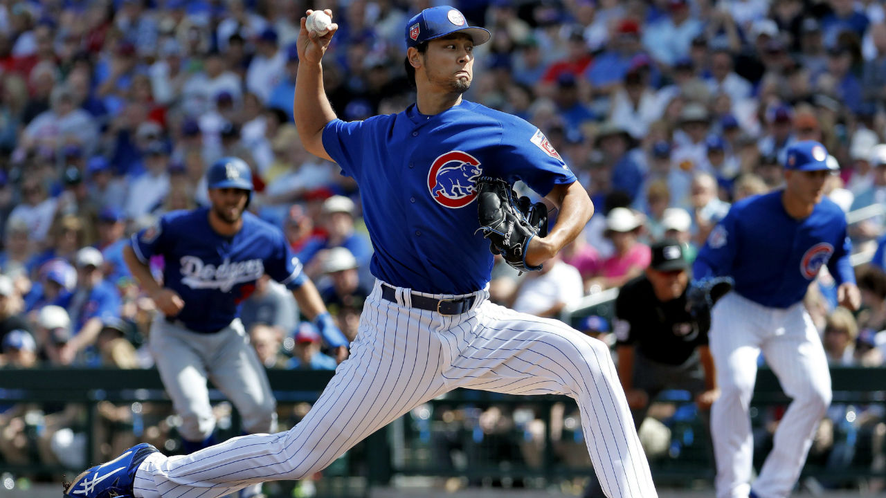 Cubs place starter Yu Darvish on 10-day DL with flu