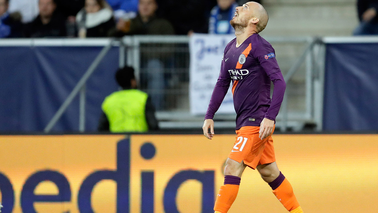 Silva rescues Man City with late strike to beat Hoffenheim